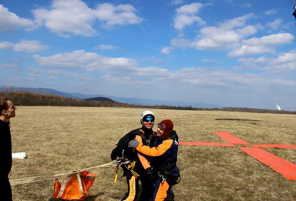 Tandem skydiving